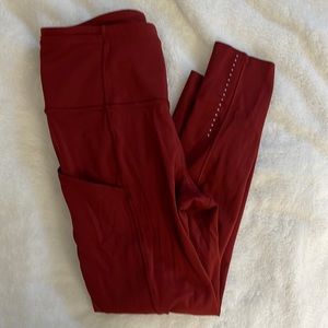 lululemon pocketed running leggings